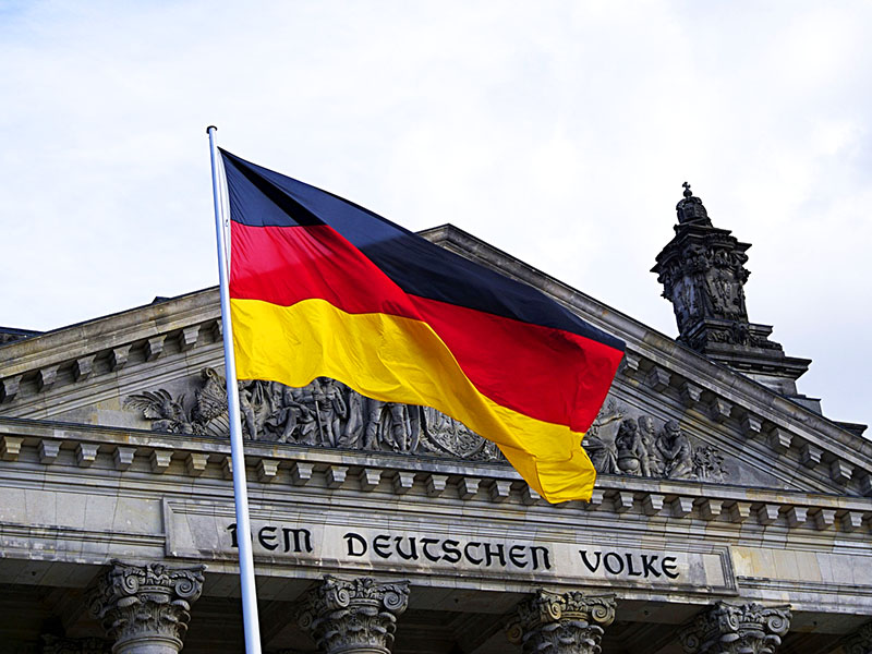 Bundestag-Deutschlandflagge